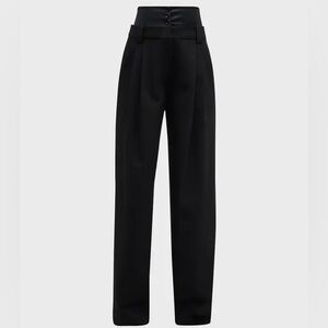 A.L.C Brady pleated twill straight-leg pants